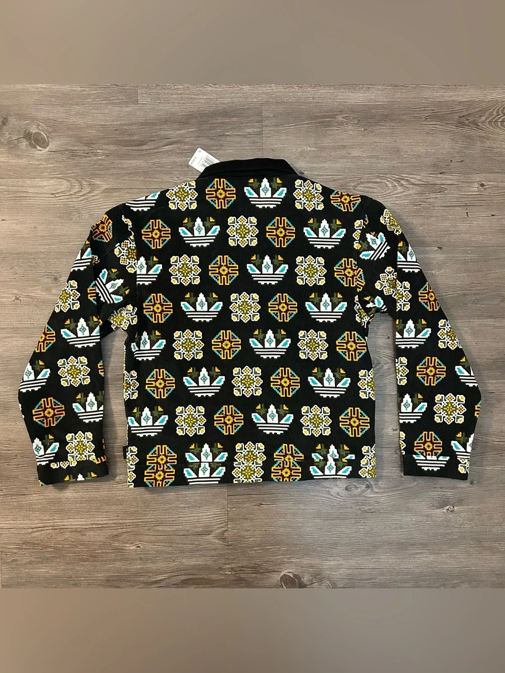 Adidas Monogram Allover Print Loose Coach Jacket S Nwt 100% Authentic JY2998
